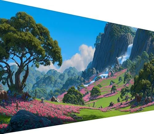 5D Diamond Painting Erwachsene Berg Diamond Painting Baum DIY 5D Voller (Eckige) Diamant Art Anfänger Basteln Set, Stickerei Kreuzstich Malerei für Wand Deko, Geschsenk für Mädchen 80x160cm E-7P38 von Generisch