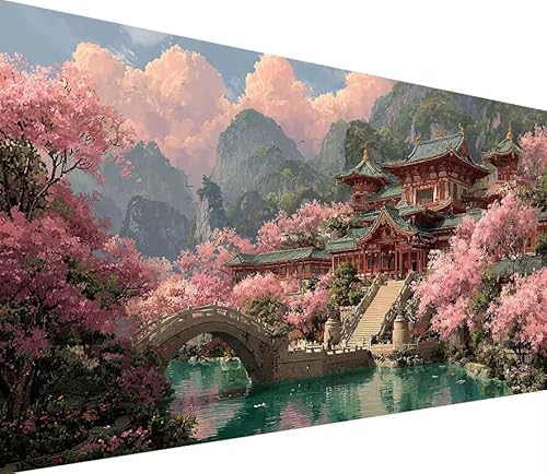 5D Diamond Painting Erwachsene Blume Diamond Painting Baum DIY 5D Voller (Eckige) Diamant Art Anfänger Basteln Set, Stickerei Kreuzstich Malerei für Wand Deko, Geschsenk für Mädchen 40x80cm N-G822 von Generisch