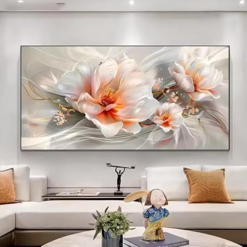 5D Diamond Painting Erwachsene Kits, DIY Diamantmalerei Bilder, Weiße Blumen Groß Mosaikherstellung Malen Nach Zahlen Quadrat Full Drill Cross Stickerei Malerei Kit für Home Wand Décor 80x120cm Z-2366 5D Diamond Painting Erwachsene Kits, DIY Diamantmalerei Bilder, Weiße Blumen Groß Mosaikherstellung Malen Nach Zahlen Quadrat Full Drill Cross Stickerei Malerei Kit für Home Wand Décor 80x120cm Z-2366 von Generisch