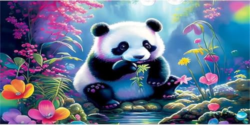 5D Diamond Painting Erwachsene Set Schwarze und Weiße Tiere Round Drill Groß Diamanten Malerei Stickerei Set für Kinder, Bastelset Geschenk DIY Kreuzstich Bilder für Haus Wanddekor 50x70cm Fv05045 von Generisch