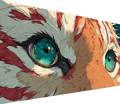 5D Diamond Painting Erwachsene Tiger Diamond Painting Tier DIY 5D Voller (Eckige) Diamant Art Anfänger Basteln Set, Stickerei Kreuzstich Malerei für Wand Deko, Geschsenk für Mädchen 60x120cm 5-P530 von Generisch
