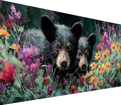 5D Diamond Painting Erwachsene Tragen Diamond Painting Blume DIY 5D Voller (Eckige) Diamant Art Anfänger Basteln Set, Stickerei Kreuzstich Malerei für Wand Deko, Geschsenk für Mädchen 60x120cm 1-K838 von Generisch