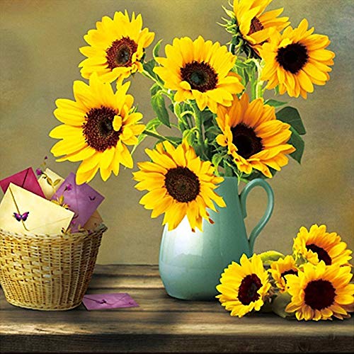 5D-Kreuzstich-Set zum Selbermachen, Kristall-Strass-Stickerei, Bilder, Kunsthandwerk, Heimdekoration, Wanddekoration ohne Rahmen, schöne Sonnenblume, 30 x 30 cm, hochwertig und kreativ 5D-Kreuzstich-Set zum Selbermachen, Kristall-Strass-Stickerei, Bilder, Kunsthandwerk, Heimdekoration, Wanddekoration ohne Rahmen, schöne Sonnenblume, 30 x 30 cm, hochwertig und kreativ von Generisch