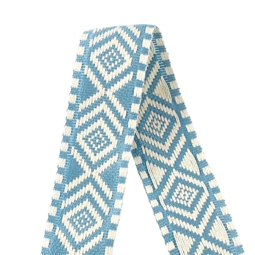 5M 38mm Baumwoll-Canvas-Gurtband Jacquard-Band-Gurt DIY-Gürtelschlinge Dekoratives Nähen Trimmen Handwerk Zubehör(034) von Generisch