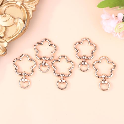 5PCS Zink legierung Blume Schwenk Klaue Verschlüsse Schwenk Lan yards Trigger Haken Gurt Stecker für DIY Tasche Schlüssel anhänger Ringe Schmuck Herstellung 5PCS Zink legierung Blume Schwenk Klaue Verschlüsse Schwenk Lan yards Trigger Haken Gurt Stecker für DIY Tasche Schlüssel anhänger Ringe Schmuck Herstellung von Generisch