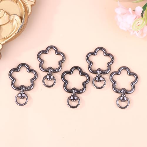 5PCS Zink legierung Blume Schwenk Klaue Verschlüsse Schwenk Lan yards Trigger Haken Gurt Stecker für DIY Tasche Schlüssel anhänger Ringe Schmuck Herstellung 5PCS Zink legierung Blume Schwenk Klaue Verschlüsse Schwenk Lan yards Trigger Haken Gurt Stecker für DIY Tasche Schlüssel anhänger Ringe Schmuck Herstellung von Generisch