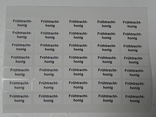 5X 105 St. Sorten-Etiketten -Frühtrachthonig- (15 x35stk) Honigetikett Imker Imkerei (0,03€ /STK) Honigglasetiketten Honigetiketten von Generisch