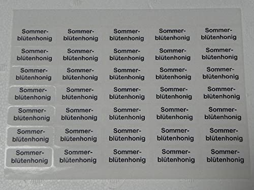 5X 105 St. Sorten-Etiketten -Sommerblütenhonig- (15 x35stk) Honigetikett Imker Imkerei (0,03€/STK) Honigglasetiketten Honigetiketten von Generisch