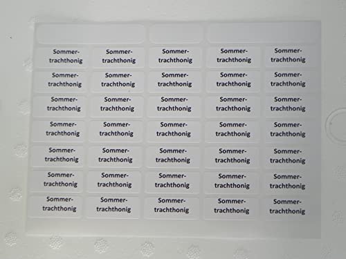 5X 105 St. Sorten-Etiketten -Sommertrachthonig- (15 x35stk) Honigetikett Imker Imkerei (0,03€/STK) Honigglasetiketten Honigetiketten von Generisch