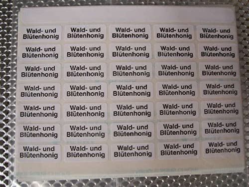5X 105 St. Sorten-Etiketten -Wald + Blütenhonig- (15 x35stk) Honigetikett Imker Imkerei (0,03€/STK) Honigglasetiketten Honigetiketten von Generisch