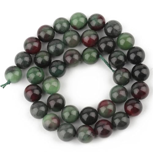 6/8/10 mm Naturstein-Jadeperlen, blau, rund, lose Perlen für Schmuckherstellung, DIY-Charm-Armbänder, 38,1 cm, 21, 8 mm, 46 Stück 6/8/10 mm Naturstein-Jadeperlen, blau, rund, lose Perlen für Schmuckherstellung, DIY-Charm-Armbänder, 38,1 cm, 21, 8 mm, 46 Stück von Generisch