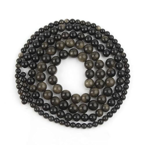 6/8/10 mm Naturstein-Perlen, rund, lose Abstandshalter-Perlen für Schmuckherstellung, Lieferant, DIY-Armband, 31, 10 mm, 36 Stück von Generisch