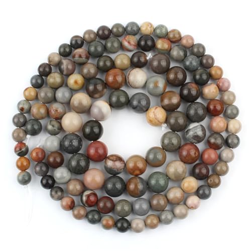 6/8/10 mm Naturstein-Perlen, rund, lose Abstandshalter-Perlen für Schmuckherstellung, Lieferant, DIY-Armband, 38 cm, 28 mm, 46 Stück 6/8/10 mm Naturstein-Perlen, rund, lose Abstandshalter-Perlen für Schmuckherstellung, Lieferant, DIY-Armband, 38 cm, 28 mm, 46 Stück von Generisch