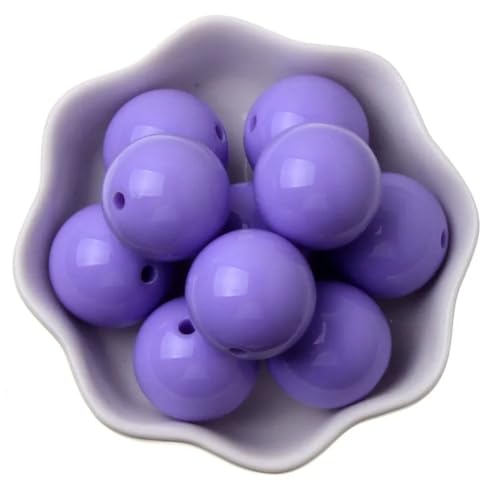 6–20 mm gemischte Acrylperlen, runde Form, Perlen für Schmuckherstellung, handgefertigtes Armband, DIY-Zubehör, Hellviolett, 12 mm, 30 Stück 6–20 mm gemischte Acrylperlen, runde Form, Perlen für Schmuckherstellung, handgefertigtes Armband, DIY-Zubehör, Hellviolett, 12 mm, 30 Stück von Generisch
