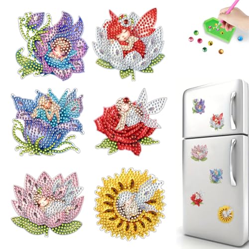 6 Stück Magnete Diamond Painting Kühlschrankmagnete für Magnettafel Kühlschrank Whiteboard Pinnwand Küche Lustige Magnete Dekorative Geschenke für Geburtstags Erwachsene Mädchen Junge-Fee 6 Stück Magnete Diamond Painting Kühlschrankmagnete für Magnettafel Kühlschrank Whiteboard Pinnwand Küche Lustige Magnete Dekorative Geschenke für Geburtstags Erwachsene Mädchen Junge-Fee von Generisch