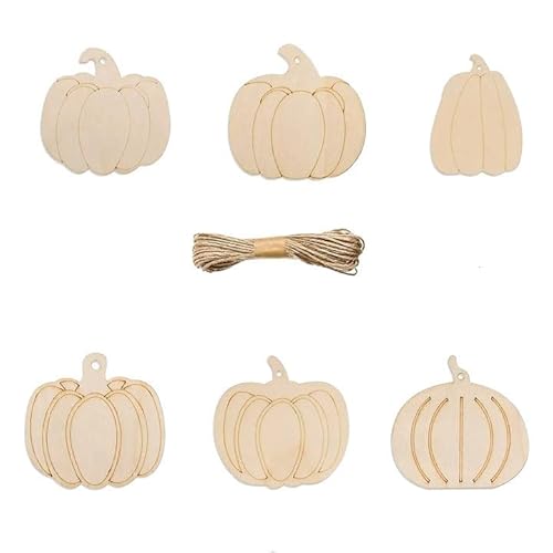 6 Stück Totenkopf aus Holz für Halloween, blanko, Holz mit Bindfäden, Kunst, unlackierte Ornamente für Weihnachten, Hochzeit, Geburtstag, Party, Halloween, Erntedankfest, Dekoration 6 Stück Totenkopf aus Holz für Halloween, blanko, Holz mit Bindfäden, Kunst, unlackierte Ornamente für Weihnachten, Hochzeit, Geburtstag, Party, Halloween, Erntedankfest, Dekoration von Generisch