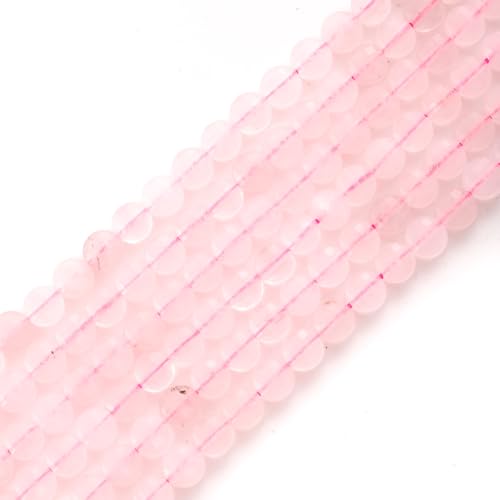 6 mm facettierte natürliche Rosenquarz-Steinperlen, Münzscheibe, Edelstein-Abstandshalter, Perlen für Schmuckherstellung, DIY, Armband, Halskette 6 mm facettierte natürliche Rosenquarz-Steinperlen, Münzscheibe, Edelstein-Abstandshalter, Perlen für Schmuckherstellung, DIY, Armband, Halskette von Generisch