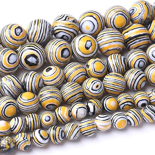 6 mm gelbe Pfauen-Perlen, rund, lose Perlen, natürlicher Edelstein, Kristall, Energie für Schmuckherstellung, DIY, Armband, Halskette 6 mm gelbe Pfauen-Perlen, rund, lose Perlen, natürlicher Edelstein, Kristall, Energie für Schmuckherstellung, DIY, Armband, Halskette von Generisch