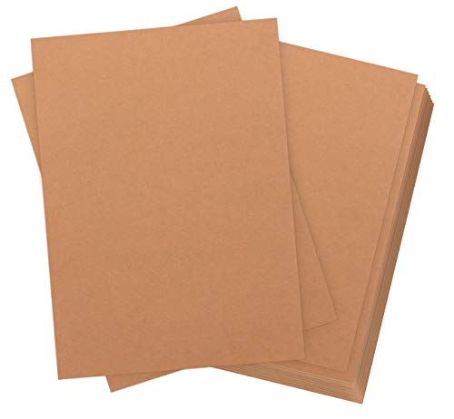 60 Blatt A4 Kraftpapier, 310g Stark, Aus Natürlichem Zellstoff, Glatt und Geruchlos, Ideal für Drucken, Schreiben und Basteln von Generisch