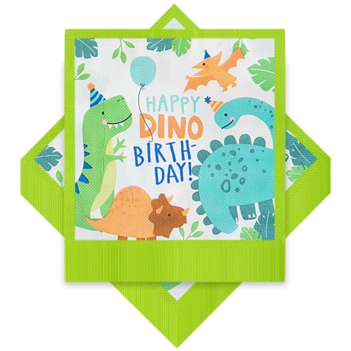 60 Stück Servietten Kindergeburtstag, Dinosaurier Serviette, Servietten Dschungel, Dschungel Safari Party Servietten, Dinosaurier-Serviettenpapier, Dino Servietten Happy Birthday Party Dekorationen 60 Stück Servietten Kindergeburtstag, Dinosaurier Serviette, Servietten Dschungel, Dschungel Safari Party Servietten, Dinosaurier-Serviettenpapier, Dino Servietten Happy Birthday Party Dekorationen von Generisch