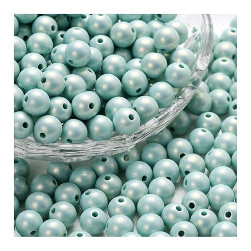 600 Stück reflektierende Perlen, 3D-Illusion, Wunderperlen, 6–12 mm, Stickerei, Acrylperlen für die Schmuckherstellung, hübsch unter Licht (10mm*600Stück,Himmelblau) von Generisch