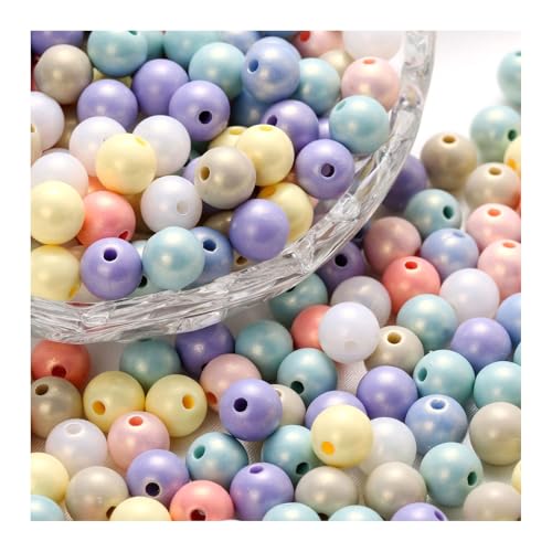600 Stück reflektierende Perlen, 3D-Illusion, Wunderperlen, 6–12 mm, Stickerei, Acrylperlen für die Schmuckherstellung, hübsch unter Licht (10mm*600Stück,Mischfarben) von Generisch