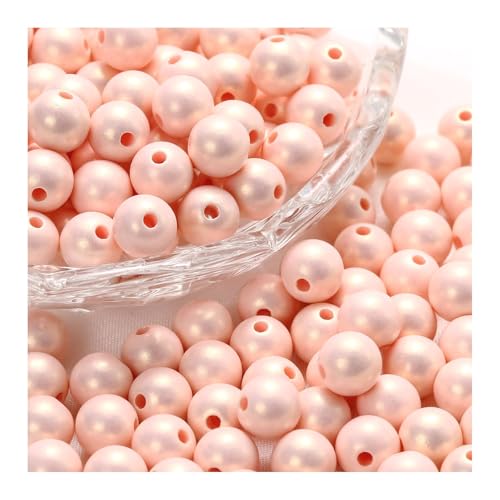 600 Stück reflektierende Perlen, 3D-Illusion, Wunderperlen, 6–12 mm, Stickerei, Acrylperlen für die Schmuckherstellung, hübsch unter Licht (6mm*600Stück,Rosa) von Generisch