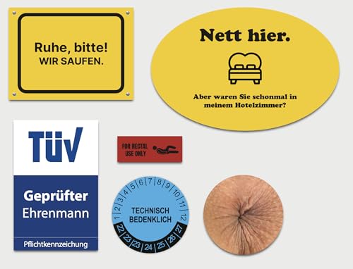 60x JGA/Festival/Après-Ski Sticker Aufkleber - Sauf Party Malle Spaß - Langlebige Sticker/Aufkleber für jeden Anlass - Bumsbar, Saufen 60x JGA/Festival/Après-Ski Sticker Aufkleber - Sauf Party Malle Spaß - Langlebige Sticker/Aufkleber für jeden Anlass - Bumsbar, Saufen von Generisch
