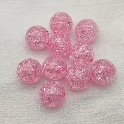8/10/12/14/16 mm, klare rissige runde Perlen für handgefertigte Halsketten, Ohrringe, DIY-Teile, Schmuck, 10 mm, 850 Stück von Generisch