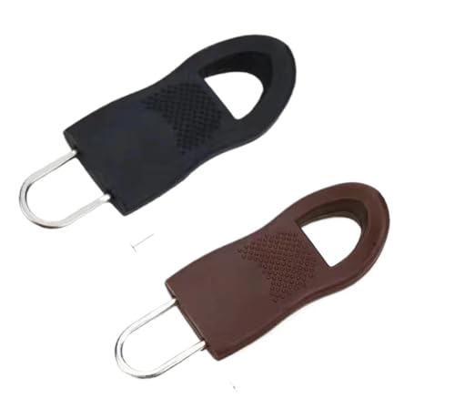 8 Stück Ersatz Reißverschluss Zugband Ende geeignet für Seilanhänger für Kleidung, Tasche, Koffer, Rucksack, Zelt, Reparatur (8PCS-Mix-L) von Generisch