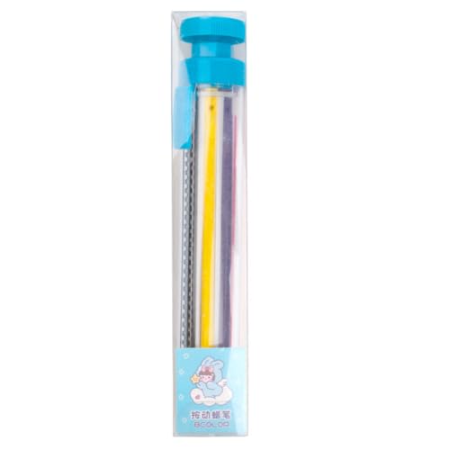 8-in-1 Drehbarer Buntstift – Push-Up-Multicolor-Balstift für Kinder, ungiftig und sicher, schmutzfreies Zeichnen, perfekt für Vorschule, Kindergarten, künstlerisches kreatives Kritzeln (blauer 8-in-1 Drehbarer Buntstift – Push-Up-Multicolor-Balstift für Kinder, ungiftig und sicher, schmutzfreies Zeichnen, perfekt für Vorschule, Kindergarten, künstlerisches kreatives Kritzeln (blauer von Generisch