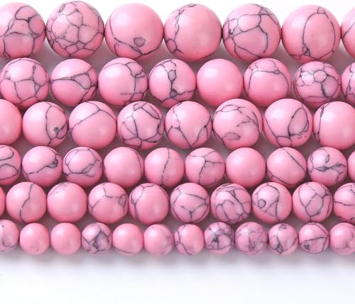 8 mm, 46 Stück rosa türkis, Abstandshalter für Schmuckherstellung, DIY, Armband, Halskette von Generisch