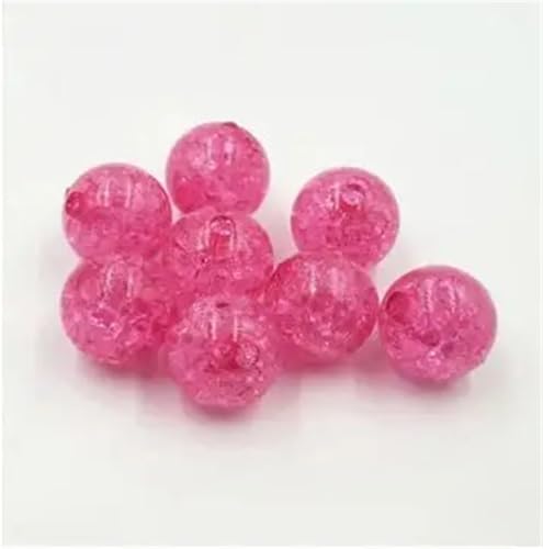 8 mm/10 mm/12 mm/14 mm/20 mm, klare Acrylperlen, rund, rissige Perlen für klobige Halsketten, 12 mm, 480 Stück pro Beutel von Generisch