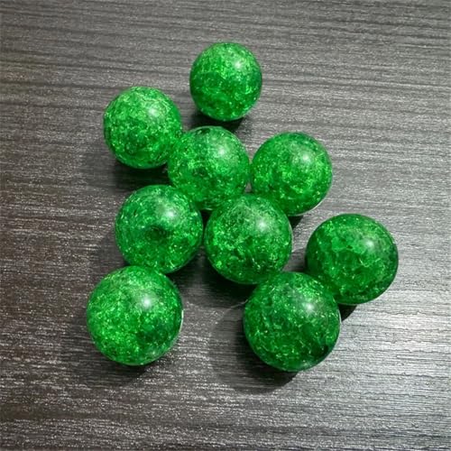 8 mm/10 mm/12 mm/14 mm/20 mm, transparente Acrylperlen, rund, rissige Perlen für klobige Halsketten, EN8, 8 mm, 1500 Stück pro Beutel von Generisch