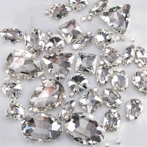 8 x 10 mm Wassertropfen-Kristall-AB-Glasperlen, facettiert, lose Abstandshalter für Schmuckherstellung, handgefertigtes Zubehör, DIY-Armbänder, Halsketten, Ohrringe 8 x 10 mm Wassertropfen-Kristall-AB-Glasperlen, facettiert, lose Abstandshalter für Schmuckherstellung, handgefertigtes Zubehör, DIY-Armbänder, Halsketten, Ohrringe von Generisch