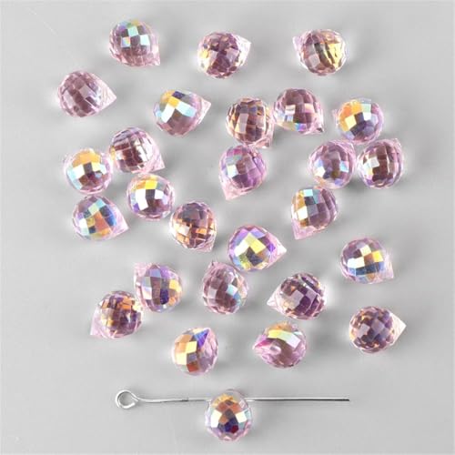 8 x 10 mm Wassertropfen-Kristall-AB-Glasperlen, facettiert, lose Abstandshalter für Schmuckherstellung, handgefertigtes Zubehör, DIY-Armbänder, Halsketten 8 x 10 mm Wassertropfen-Kristall-AB-Glasperlen, facettiert, lose Abstandshalter für Schmuckherstellung, handgefertigtes Zubehör, DIY-Armbänder, Halsketten von Generisch