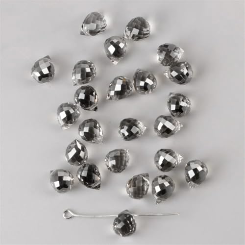 8 x 10 mm Wassertropfen-Kristall-AB-Glasperlen, facettiert, lose Abstandshalter für Schmuckherstellung, handgefertigtes Zubehör, DIY-Armbänder, Halsketten 8 x 10 mm Wassertropfen-Kristall-AB-Glasperlen, facettiert, lose Abstandshalter für Schmuckherstellung, handgefertigtes Zubehör, DIY-Armbänder, Halsketten von Generisch