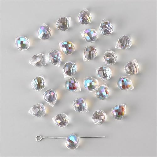 8 x 10 mm Wassertropfen-Kristall-AB-Glasperlen, facettiert, lose Abstandshalter für Schmuckherstellung, handgefertigtes Zubehör, DIY-Armbänder, Halsketten 8 x 10 mm Wassertropfen-Kristall-AB-Glasperlen, facettiert, lose Abstandshalter für Schmuckherstellung, handgefertigtes Zubehör, DIY-Armbänder, Halsketten von Generisch