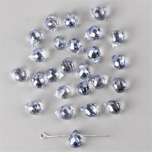 8 x 10 mm Wassertropfen-Kristall-AB-Glasperlen, facettiert, lose Abstandshalter für Schmuckherstellung, handgefertigtes Zubehör, DIY-Armbänder, Halsketten 8 x 10 mm Wassertropfen-Kristall-AB-Glasperlen, facettiert, lose Abstandshalter für Schmuckherstellung, handgefertigtes Zubehör, DIY-Armbänder, Halsketten von Generisch