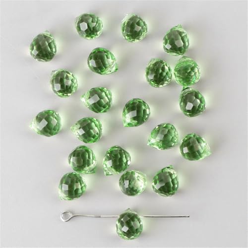 8 x 10 mm Wassertropfen-Kristall-AB-Glasperlen, facettiert, lose Abstandshalter für Schmuckherstellung, handgefertigtes Zubehör, DIY-Armbänder, Halsketten von Generisch