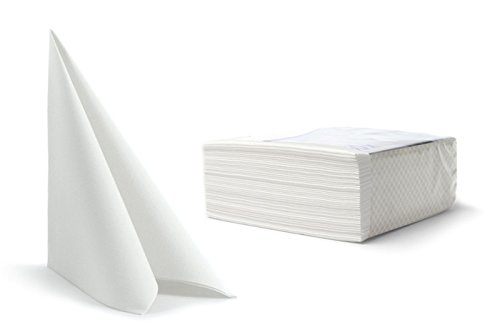 800 Airlaid Servietten (40 x 40 cm) 800 Stück I Einfarbig I Stoffähnlich I hochwertige Tischdekoration I Für Hochzeiten, Gastronomie/Hotellerie/Weihnachten von Generisch