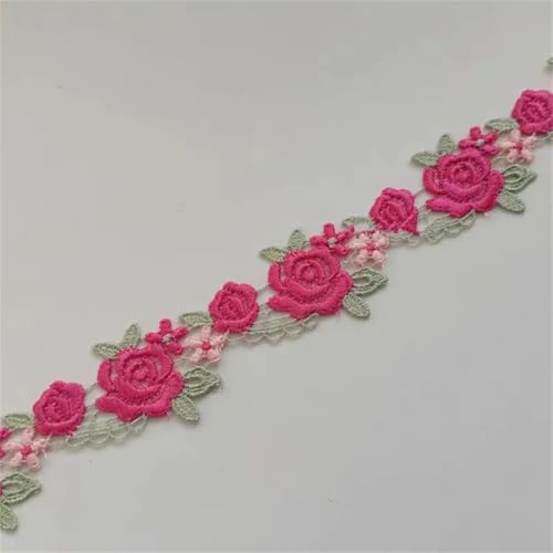 9,1 m/Lot 3 cm breite florale Spitzenborte mit Band für Hochzeit, Braut und Kleidung, Dekoration, 9,1 m von Generisch