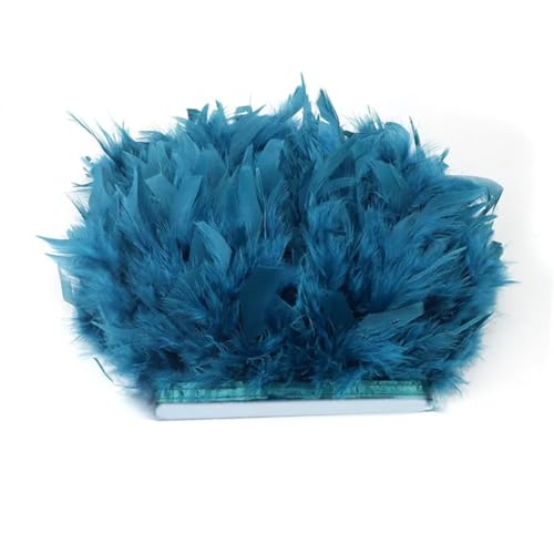 9,1 m/Lot Truthahn-Federborten gefärbtes Band für DIY Hochzeitskleider Dekor Zubehör Marineblau 9,1 m 9,1 m/Lot Truthahn-Federborten gefärbtes Band für DIY Hochzeitskleider Dekor Zubehör Marineblau 9,1 m von Generisch