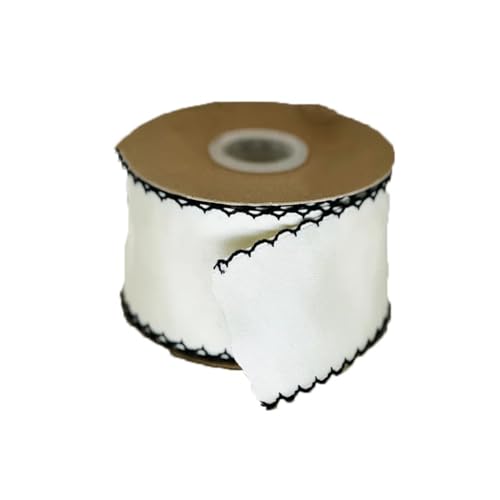 9,1 m Bänder, handgefertigtes Klebeband, Bastelarbeiten, Haarschleifen, Zubehör, zum Dekorieren von Materialien, elfenbeinfarben, 25 mm 9,1 m Bänder, handgefertigtes Klebeband, Bastelarbeiten, Haarschleifen, Zubehör, zum Dekorieren von Materialien, elfenbeinfarben, 25 mm von Generisch