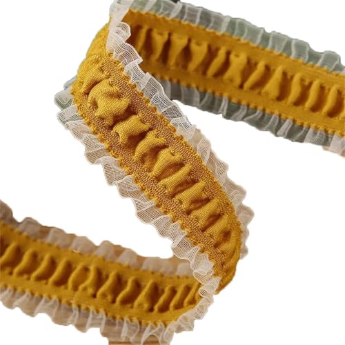 9,1 m DIY Haarschleife Brosche Zubehör Handgefertigtes Band Spitze Falten Bänder Verpackung Gurtband Gelb 25 mm 9,1 m DIY Haarschleife Brosche Zubehör Handgefertigtes Band Spitze Falten Bänder Verpackung Gurtband Gelb 25 mm von Generisch