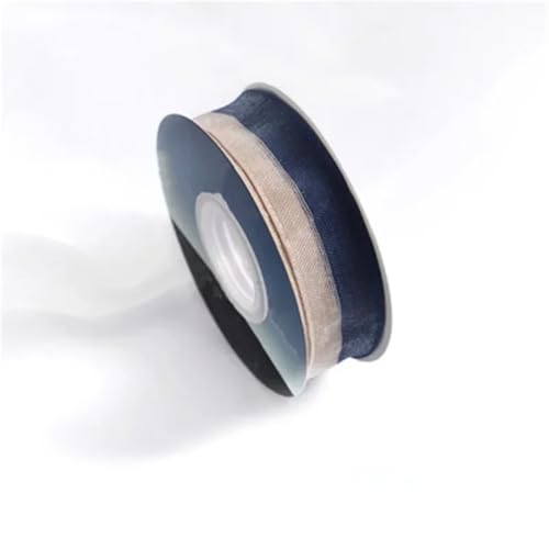 9,1 m DIY Haarschleifen, Band, Verpackung, 25 mm, 38 mm, handgefertigtes Klebeband, Zubehör, Handwerk, Schwarz, 25 mm von Generisch