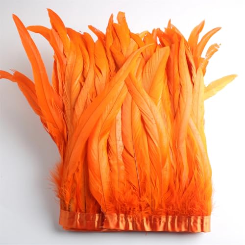 9,1 m Federbordüre, 25,4 - 30,5 cm, Federborte für Bastelarbeiten, Kleid, Rock, Kostüme, Orange, 9,1 m 9,1 m Federbordüre, 25,4 - 30,5 cm, Federborte für Bastelarbeiten, Kleid, Rock, Kostüme, Orange, 9,1 m von Generisch