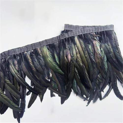 9,1 m Federborte, 25–30 cm, Coque-Feder, Huhnbesatz, Kleid, Rock, Kostüm, Dekoration, Schwarz, 9,1 m 9,1 m Federborte, 25–30 cm, Coque-Feder, Huhnbesatz, Kleid, Rock, Kostüm, Dekoration, Schwarz, 9,1 m von Generisch
