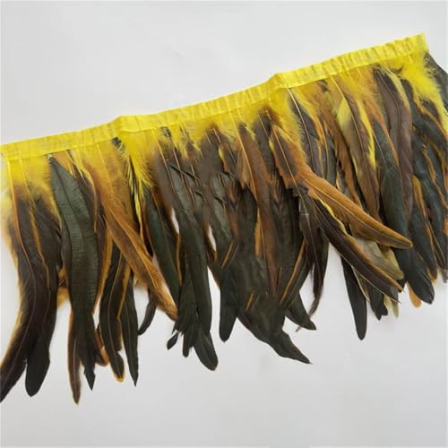 9,1 m Federborte, 25–30 cm, Coque-Feder, Huhnbesatz, Kleid, Rock, Kostüm-Dekoration, Gelb, 9,1 m 9,1 m Federborte, 25–30 cm, Coque-Feder, Huhnbesatz, Kleid, Rock, Kostüm-Dekoration, Gelb, 9,1 m von Generisch