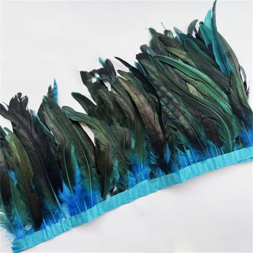 9,1 m Federborte, 25–30 cm, Coque-Feder, Huhnbesatz, Kleid, Rock, Kostüm-Dekoration, Seeblau, 6 m 9,1 m Federborte, 25–30 cm, Coque-Feder, Huhnbesatz, Kleid, Rock, Kostüm-Dekoration, Seeblau, 6 m von Generisch